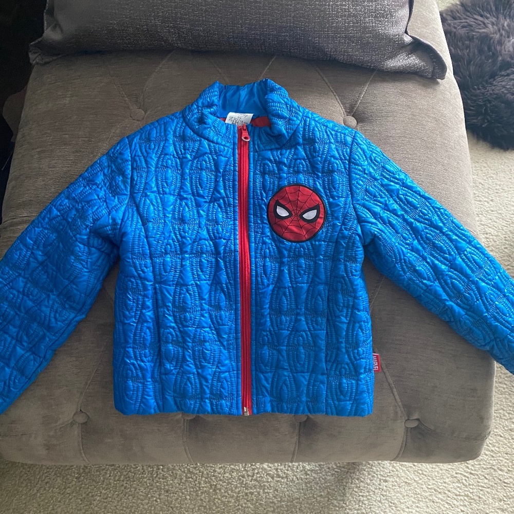 DISNEY, boy, Spider Marvel Jacket, size 5/6, 2 pockets